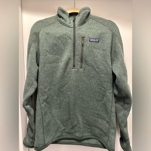 Patagonia better sweater quarter zip - medium - green